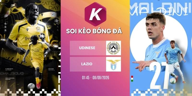 Soi kèo nhà cái Udinese vs Lazio - Serie A, 08/09/2026